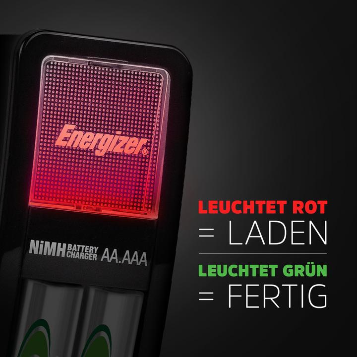 Image du produit Energizer Recharge Mini (2 pcs, AA, 2000 mAh, Piles rechargeables + chargeur)