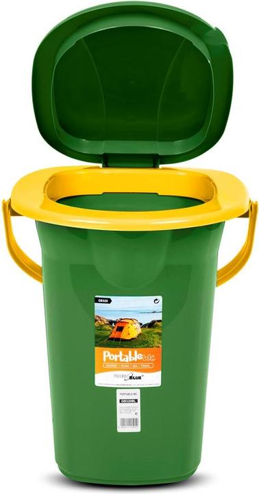 Actual product image Greenblue Dark green orange portable toilet (GB320GO)