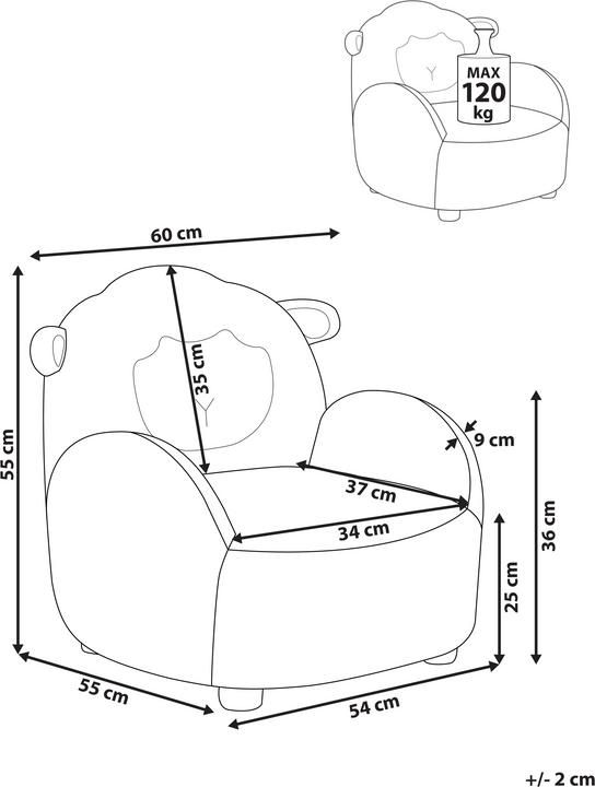 Actual product image Beliani Ula (Child armchair)