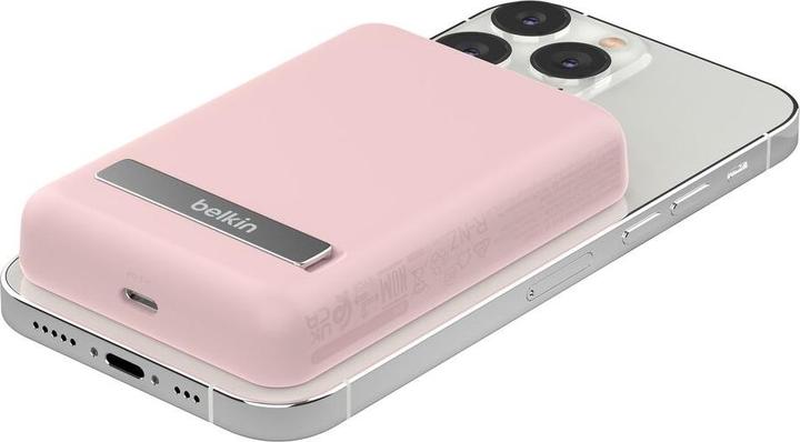 Produktbild Belkin Magnetische Powerbank, MagSafe kompatible, mit Standfunktion für iPhone (5000 mAh, 7.50 W, 7.50 Wh)