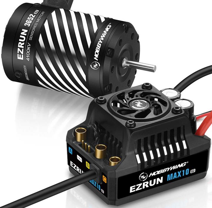 Produktbild Hobbywing Ezrun MAX10 G2 80A Combo mit 3652SD-4100kV 3,175 Welle