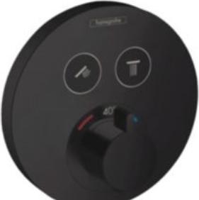 Immagine prodotto hansgrohe Termostato ShowerSelect S a scomparsa per 2 utenze (nero opaco)