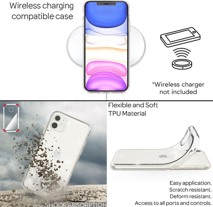 Actual product image Nalia Glitter cover (Apple iPhone 11)