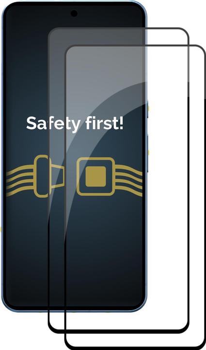 Actual product image Savvies Full-screen armoured glass screen protector (2 Piece, Google Pixel 8)
