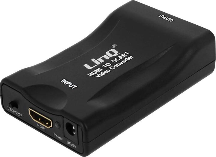 Image du produit LinQ Adaptateur vidéo HDMI / Péritel 1080P, HDMI-SCART by - Noir (5 cm)