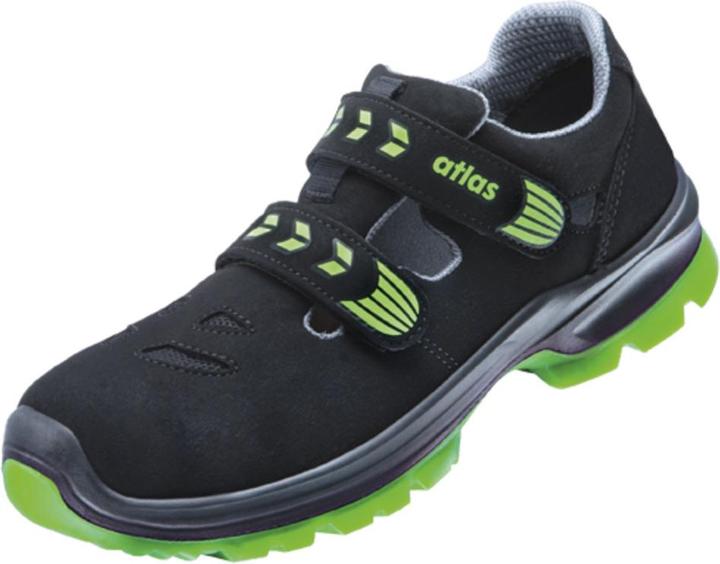 Produktbild Atlas Herren S1 Sicherheitssandalen"SL 26 green" 2.0 schwarz Groesse 40 (S1, 40)