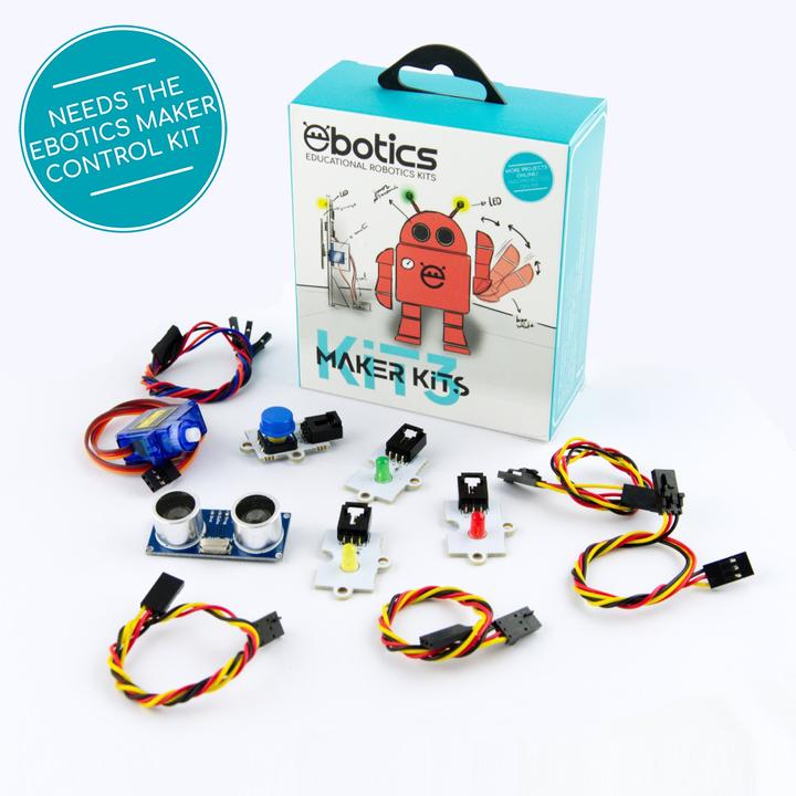 Image du produit Ebotics Robot de formation, Maker Kit 3 (carte mère nécessaire)