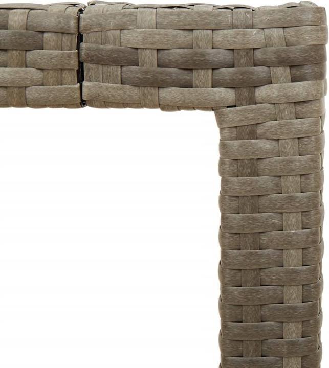 Produktbild VidaXL Gartentisch mit Glasplatte (90 cm)