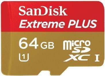 SanDisk microSDXC Extreme PLUS UHS-I (64 GB, microSDXC, U3, UHS-I)