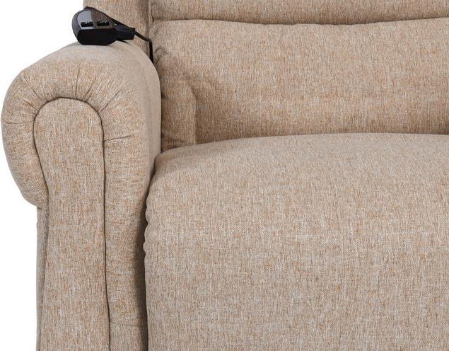Produktbild Mendler Fernsehsessel HWC-K63, Relaxsessel Sessel, Liegefunktion Aufstehhilfe Massage Heizfunktion, Stoff/Te