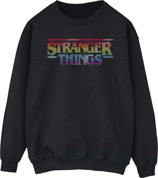 Actual product image Netflix Mens Stranger Things Rainbow Dot Logo Sweatshirt (XXL)