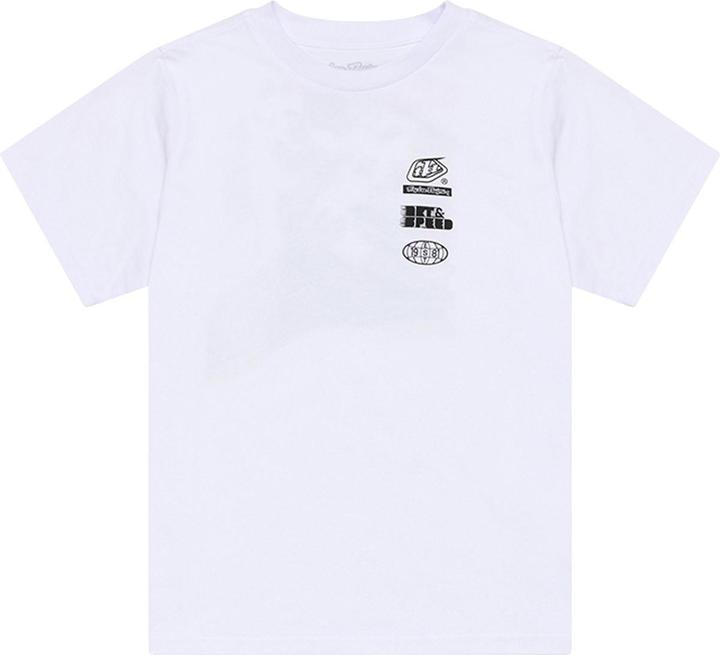 Actual product image Troy Lee Designs T-Shirt, Overload, white, youth M (M)