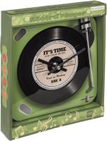 Image du produit Ootb Horloge murale en verre, tourne-disque, 20 x 20 cm
