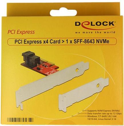 Actual product image Delock PCI Express x4 Controller