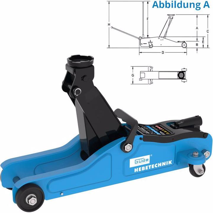 Actual product image Güde Shunting trolley jack GRH 2/330 L