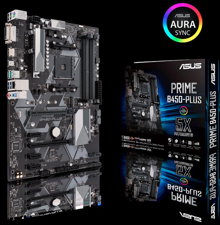 Produktbild ASUS Prime B450-Plus (AM4, AMD B450, ATX)