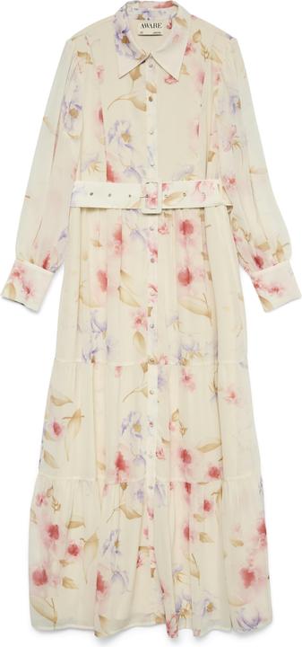 Vero Moda AWIRIS Langes Kleid Hemdblusenkleid (S)