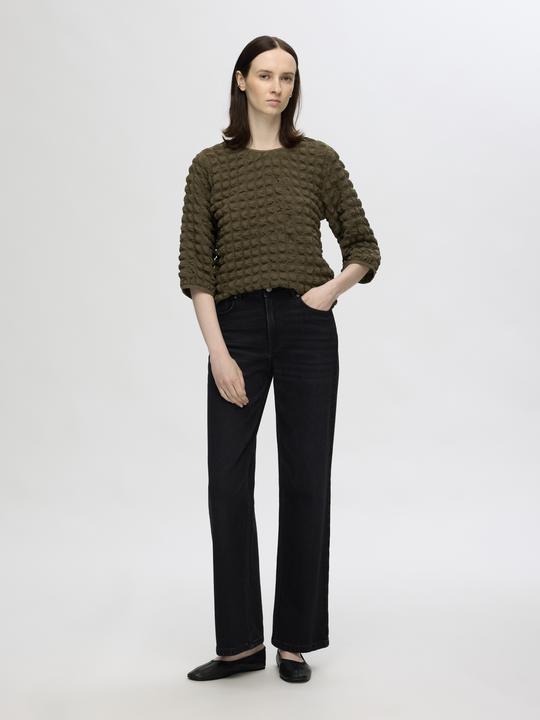 Image du produit Selected Femme Haut texturé avec manches 3/4 (M)