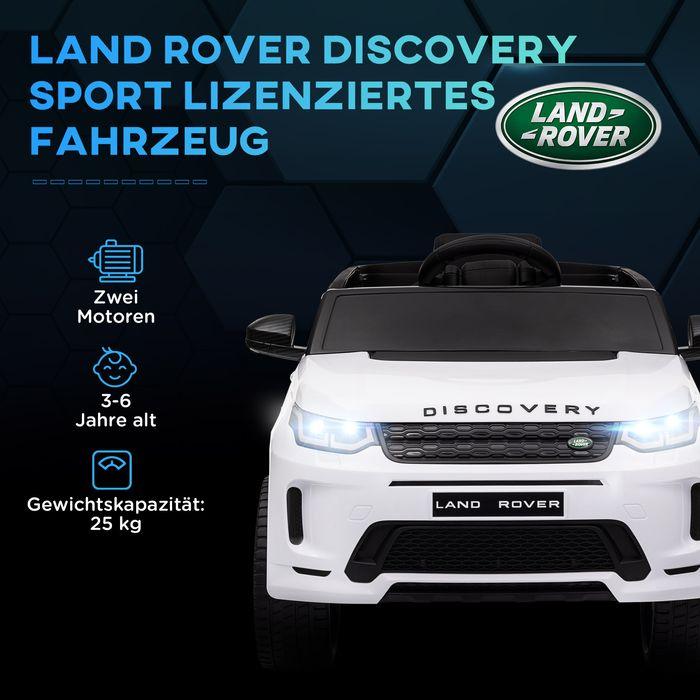 Image du produit Swisshandel24 Kinder Elektroauto 12V Kinderauto mit 2,4G Fernbedienung, Musik, 3-5 km/h, 3-6 Jahre, weiss (12 V)