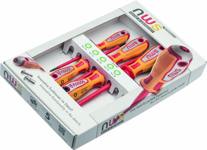 Image du produit NWS Jeu de tournevis VDE 6 pcs. (Pin-torx)