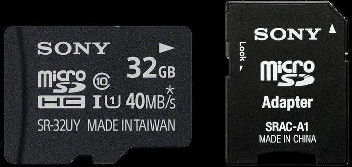 Produktbild Sony 32GB microSD Karte, USH-I + Adapter (32 GB, microSDHC, U1, UHS-I)