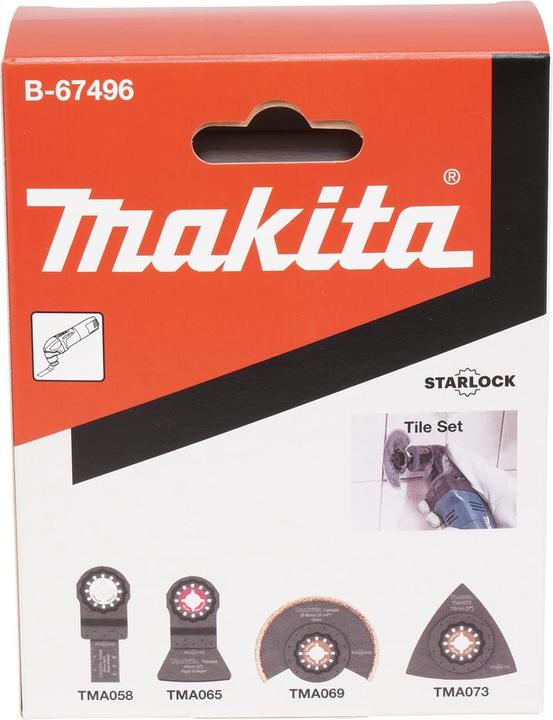 Actual product image Makita Maki Tile Set 2 B-67496 4pcs B-67496