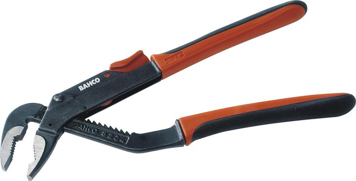 Immagine prodotto Bahco Pinze per pompe dell'acqua ERGO con snodo scorrevole e manico bicomponente, brunite 250 mm (250 mm)