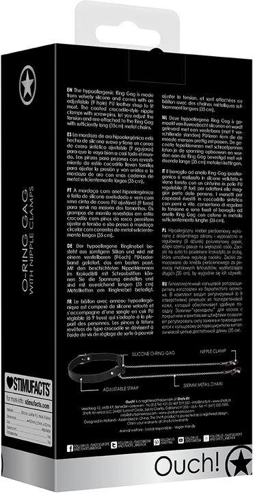 Immagine prodotto Ouch! O-Ring With Nipple Clamps