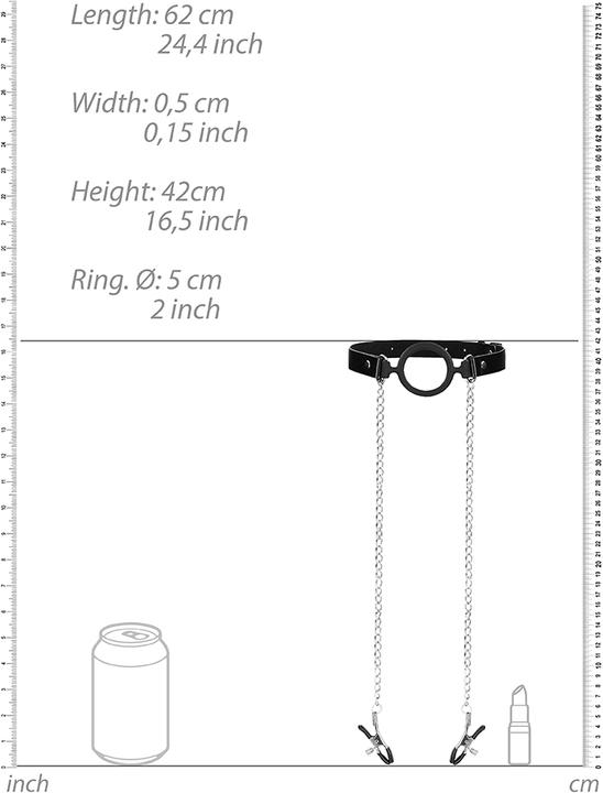 Immagine prodotto Ouch! O-Ring With Nipple Clamps