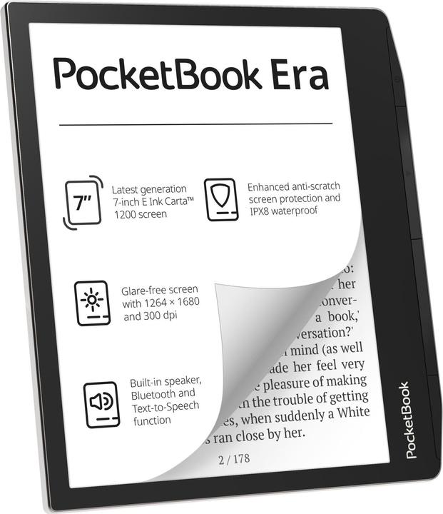 Produktbild PocketBook E-Book Reader Era Silber (7", 16 GB, Grey)