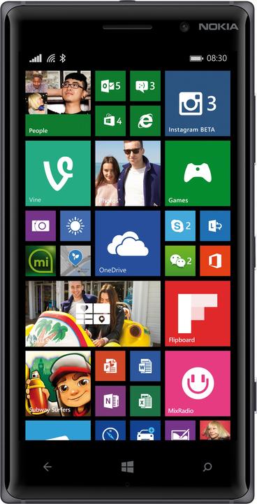 Produktbild Nokia Lumia 830 (16 GB, Schwarz, 5", 10 Mpx, 4G)