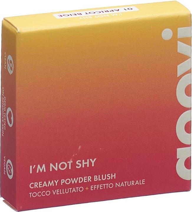 Goovi BLUSH I'M NOT SHY Rouge in Puderform 01 Apricot Beige (01 Apricot Beige)
