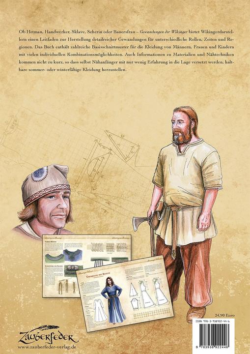 Actual product image Kleidung des Mittelalters selbst anfertigen - Gewandungen der Wikinger (German, ADLER, Carola, 2015)