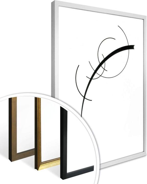 Actual product image Trenddeko Kandinsky - Curve to the point (40 x 50 cm)