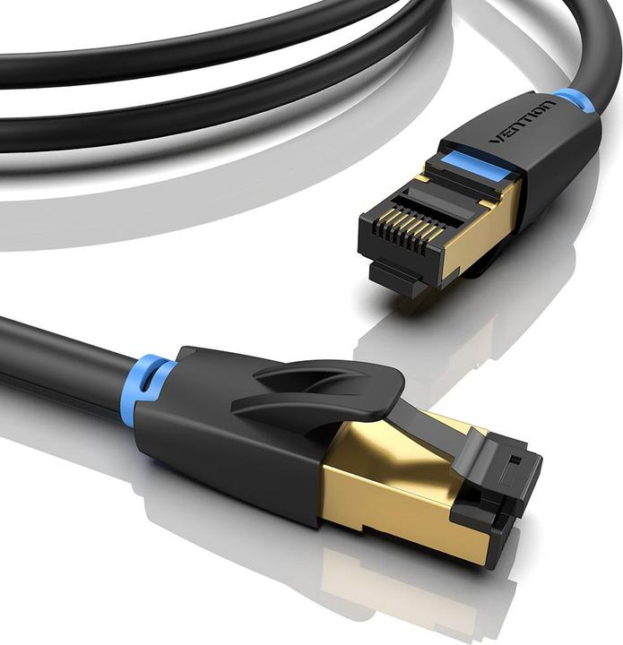 Immagine prodotto Vention Cavo di rete SFTP Categoria 8 IKABK 8m Nero (S/FTP, CAT8.1, 8 m)