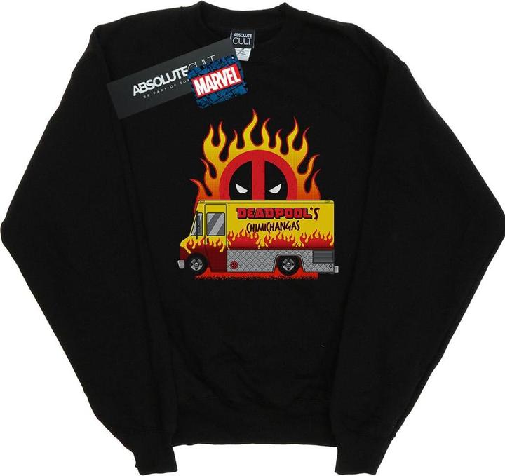 Actual product image Boys Deadpool Chimichangas Van Sweatshirt (140, 146)