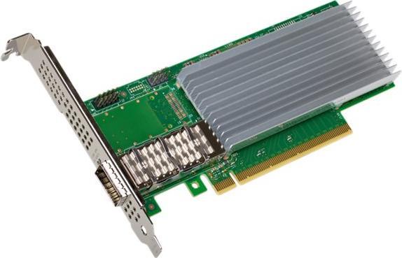 Actual product image Intel E810CQDA1 Ethernet Network Adapter Retail (PCI Express 4.0 x16)