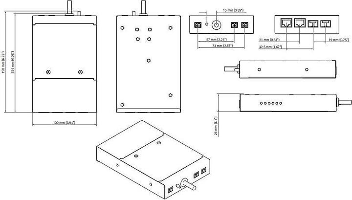 Produktbild Axis Medienkonverter T8607 Medienkonverter-Switch 24 V DC (Media Konverter)