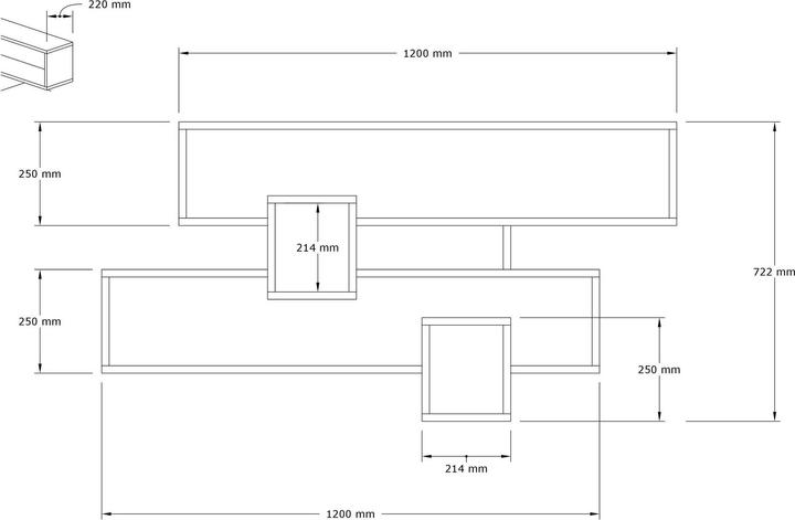 Actual product image Hanah Home Mariana (120 x 22 x 72.5 cm)