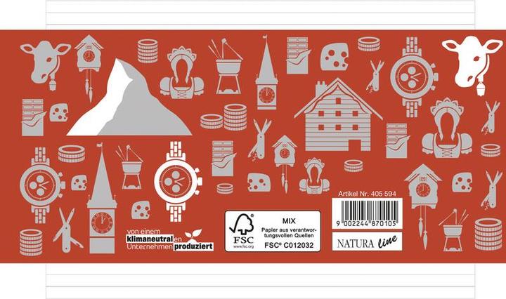 Actual product image Naturaline Exercise book FSC Switzerland (A5, Across, Lined)