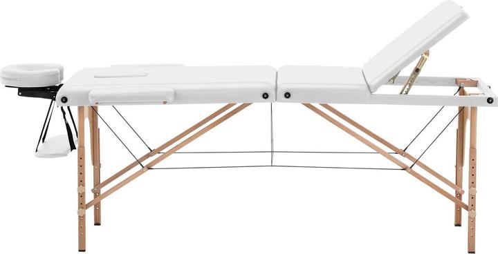Produktbild Physa Massageliege klappbar extrabreit Massagebank Massagetisch Holzrahmen 227 kg