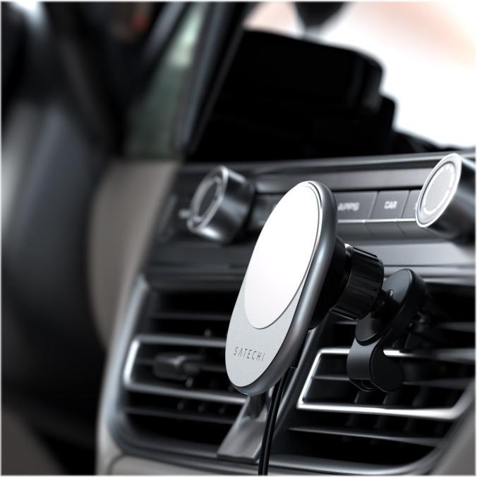 Actual product image Satechi Wireless Magnetic Qi Car Charger (7.50 W)