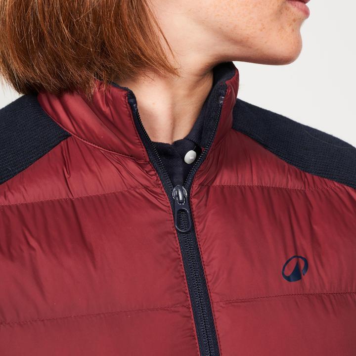 Immagine prodotto Inesis Giacca trapuntata ibrida da golf da donna - CW900 blu/bordeaux
