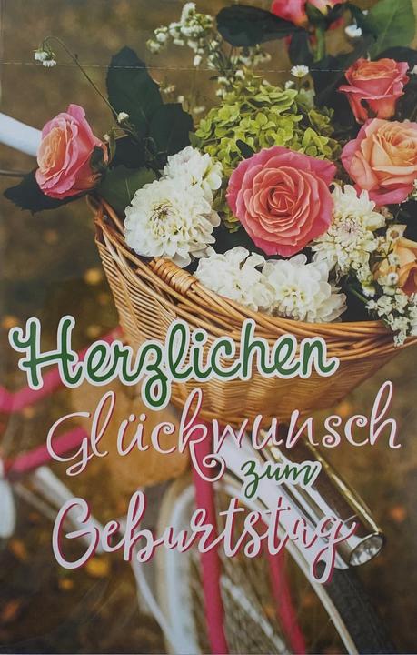 Image du produit Cartes de voeux Anniversaire Fleurs (1 pcs)