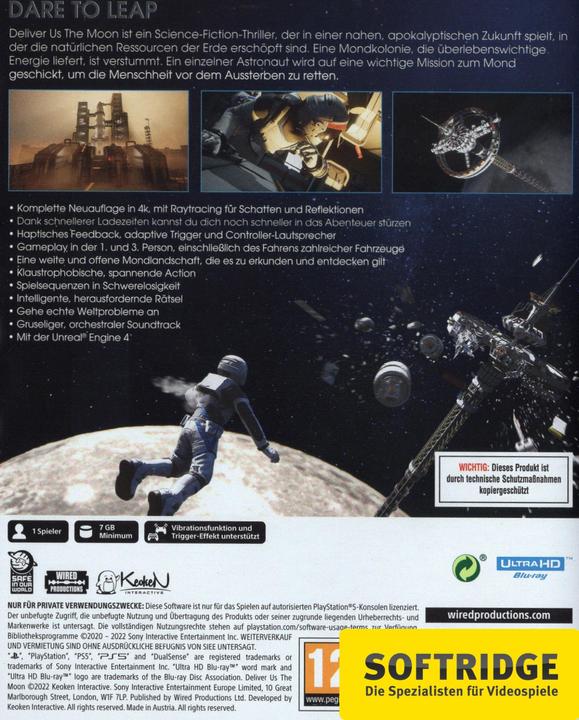Image du produit Keoken Interactive Deliver Us The Moon (PS5, DE)