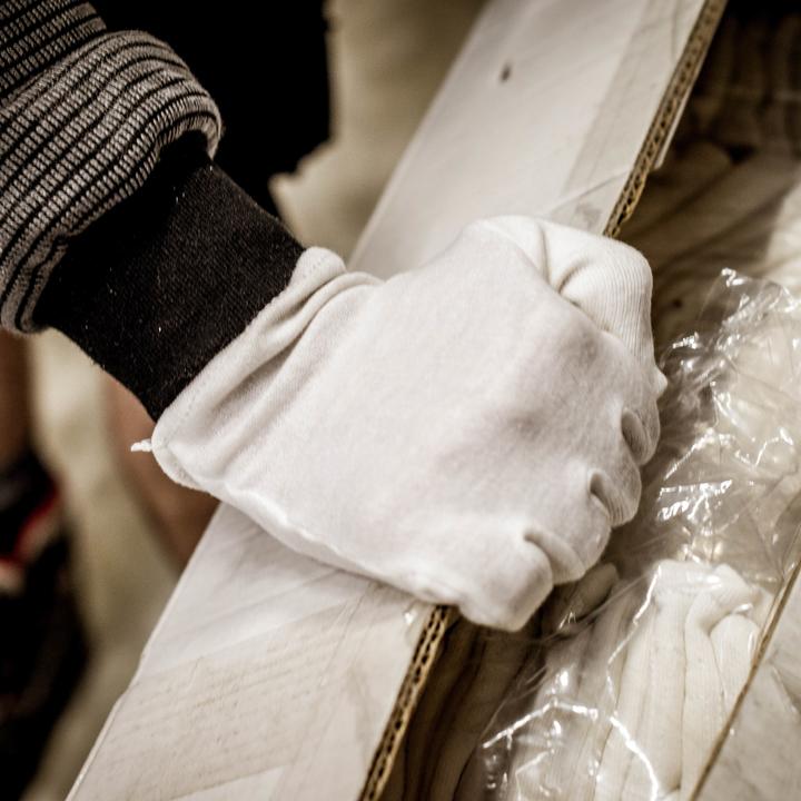 Image du produit Nitras Gants en coton tricotés (L)
