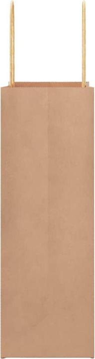 Produktbild VidaXL Kraftpapiertüten 50 Stk. mit Henkel Braun 22x11x31 cm Papiertüte (Geschenktüte, 50 x)