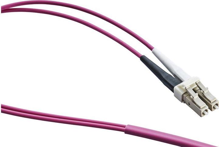 Actual product image Leoni Assembled fibre optic cable 50/125 um OM4 Duplex LC - LC 10m (10 m)