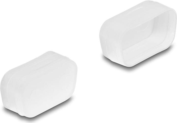 Actual product image Delock Dust cover for D-Sub 9 / D-Sub 15 VGA plug 2 pieces transparent