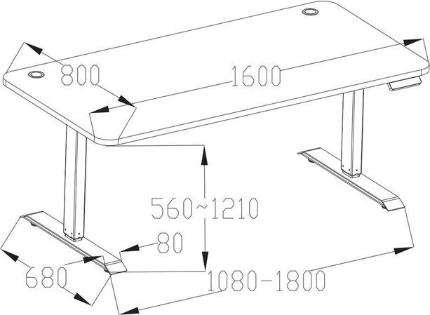 Produktbild Jamb Stehpult (160 x 80 x 121 cm)